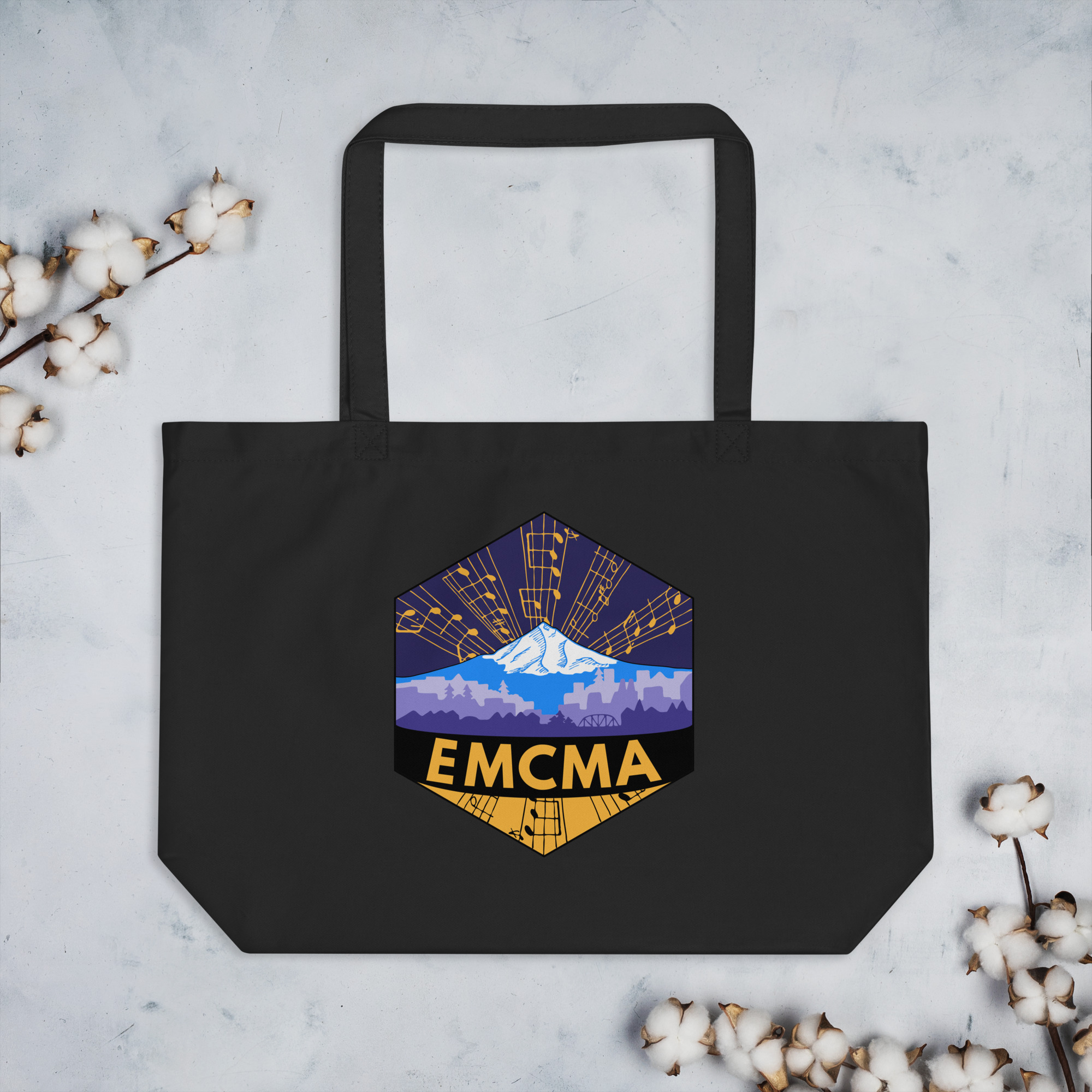 EMCMA Logo Tote - Large Black